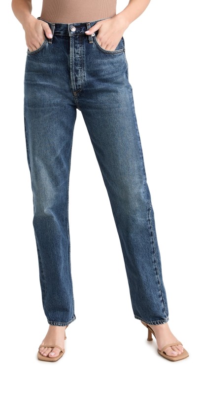 AGOLDE 90s Pinch Waist High Rise Straight Jeans Portrait