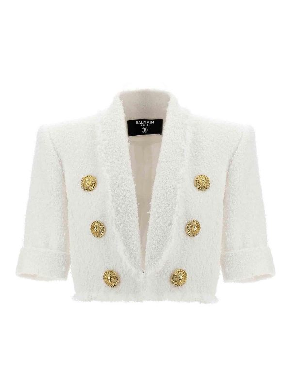 Balmain Veste Casual - Blanc