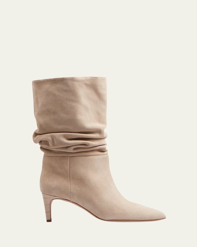 60mm Slouchy Suede Boots