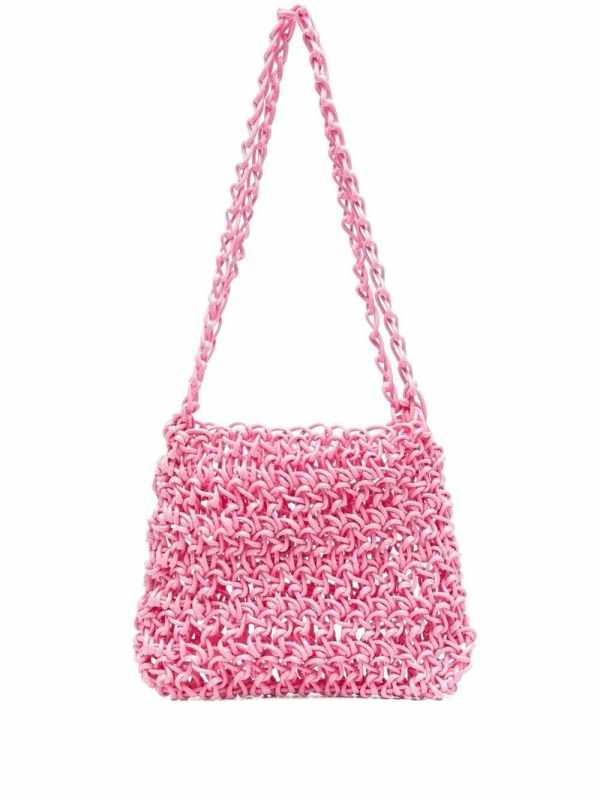knitted tote bag