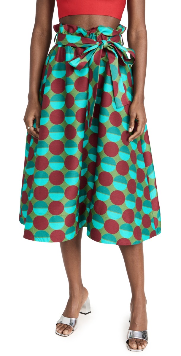 La Double J Sardegna Skirt Sfere Grandi Verde