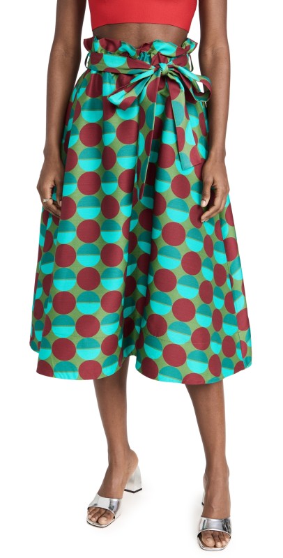 La Double J Sardegna Skirt Sfere Grandi Verde