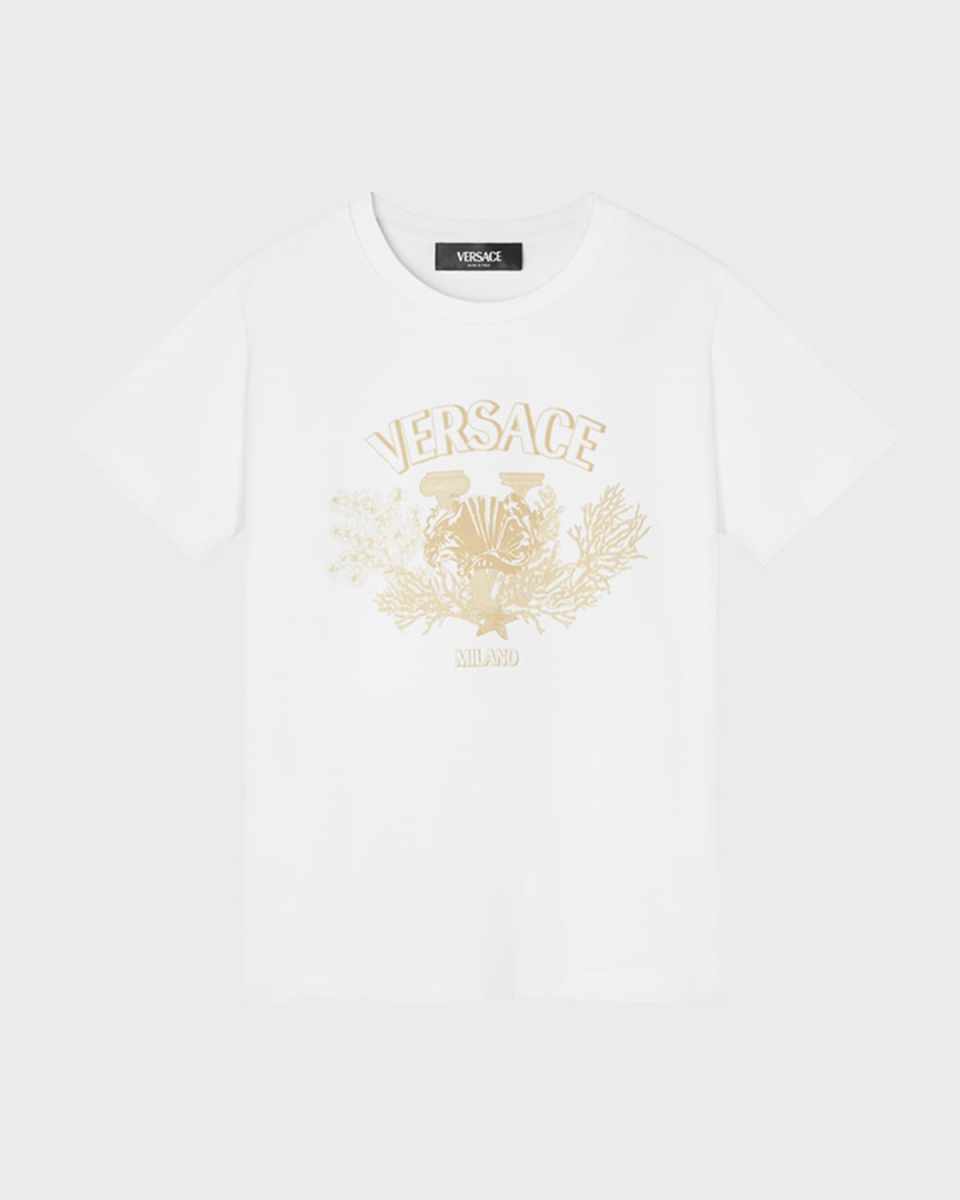 Girl's Classic Logo-Print T-Shirt, Size 4-14