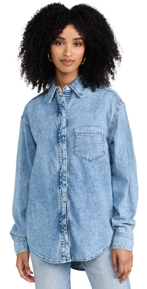Good American Easy Shirt indigo553
