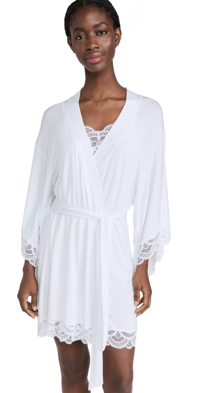 Eberjey Mariana The Mademoiselle Kimono Robe White