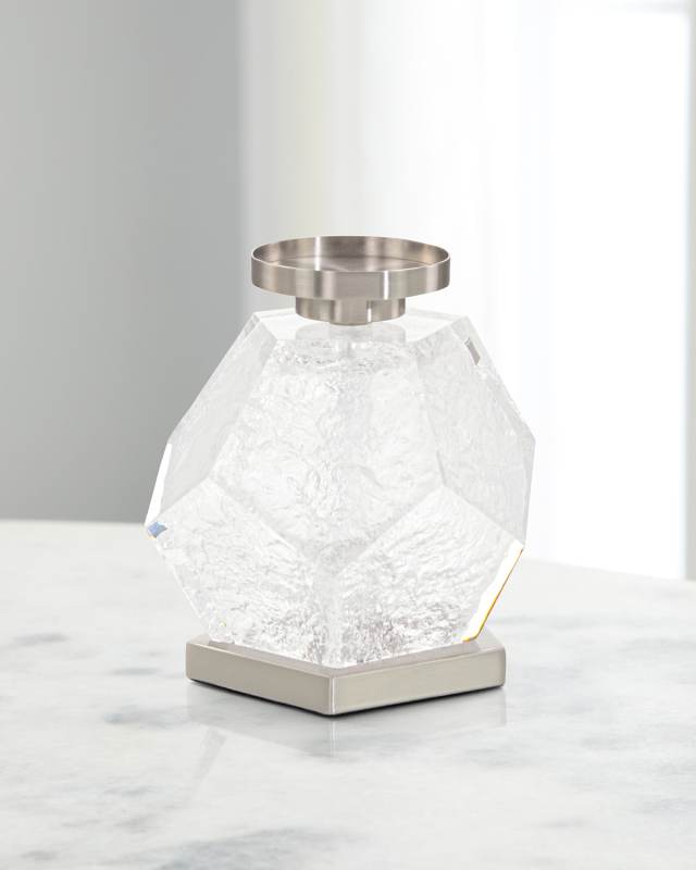 Faceted Acrylic Candleholder I