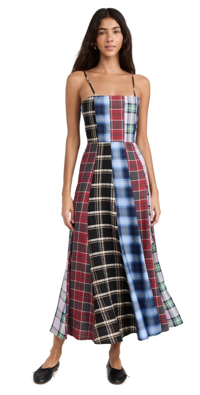 Autumn Adeigbo Sierra Dress MULTI/TARTAN