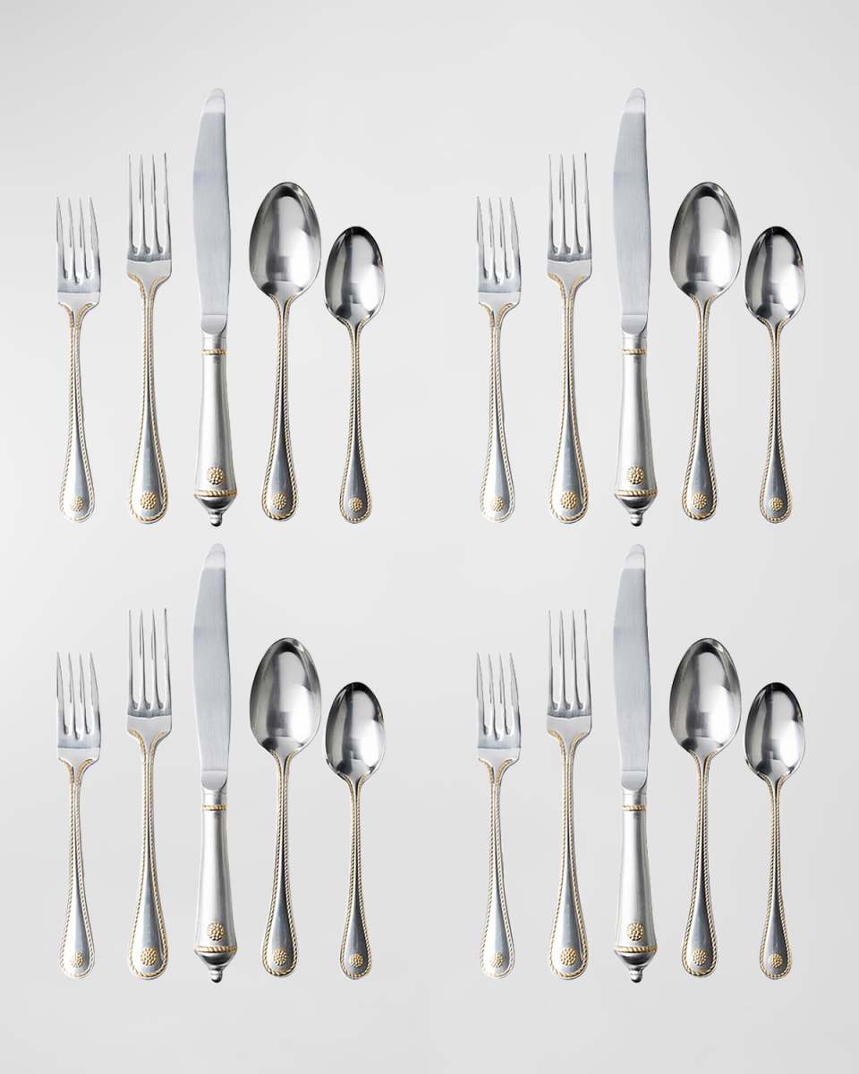 Berry & Thread 20-Piece Flatware Set - Bright Satin