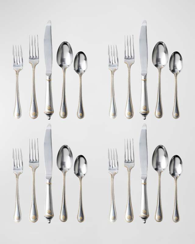 Berry & Thread 20-Piece Flatware Set - Bright Satin