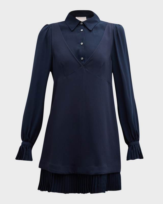 Rayna Combo Shirting Mini Dress