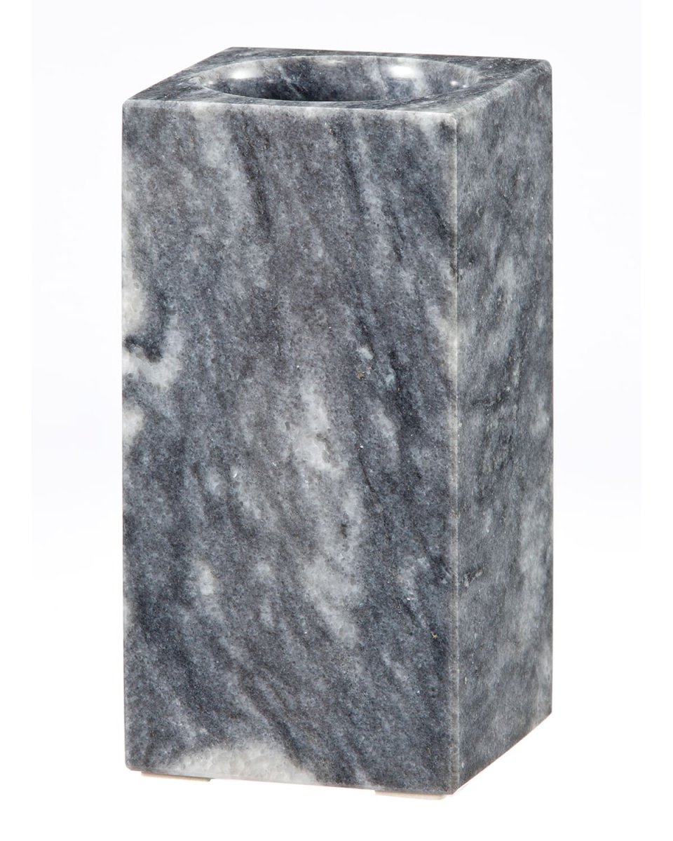 Myrtus Collection Square Cloud Gray Marble Tumbler