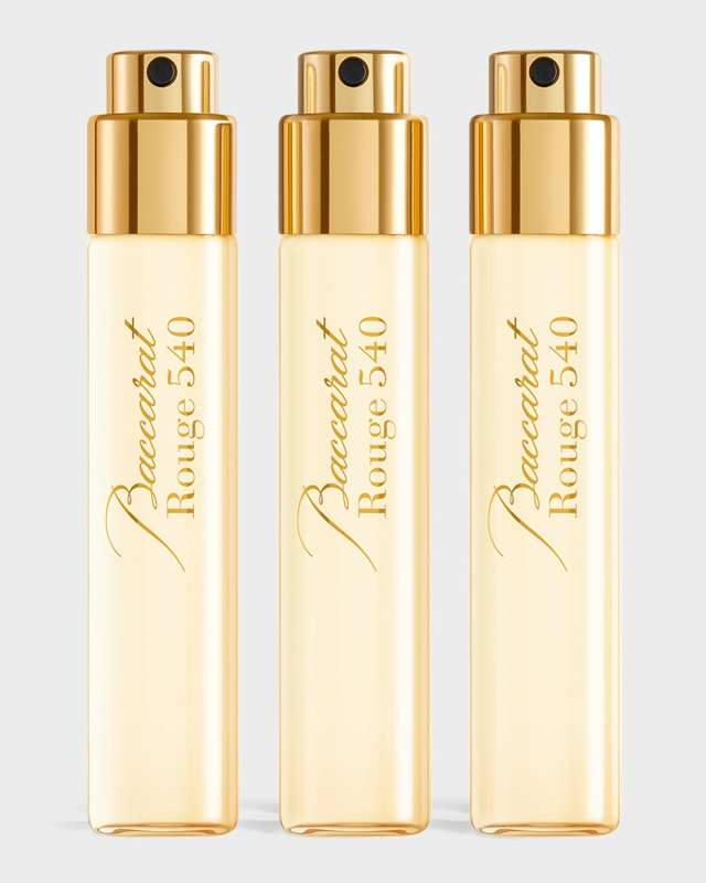 Baccarat Rouge 540 Eau de Parfum Travel Spray Refills, 3 x 0.37 oz.