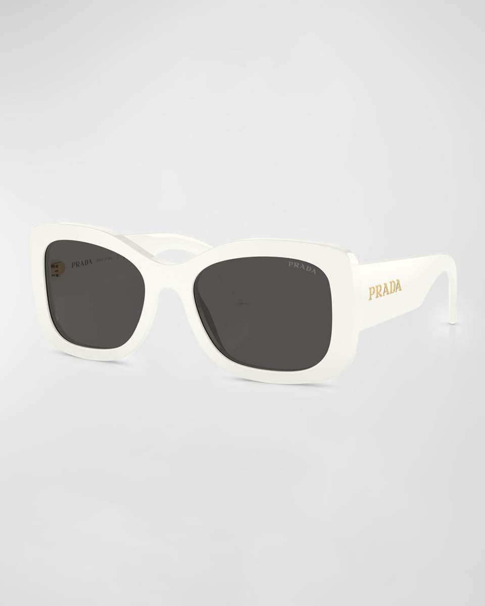 Logo Acetate Oval Sunglasses