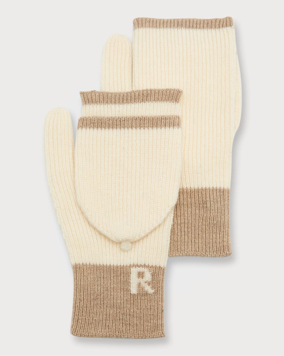 Margo Two-Tone Fingerless Mittens