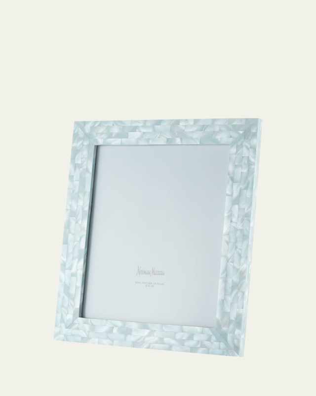 Mother-of-Pearl Picture Frame, Blue, 8" x 10"
