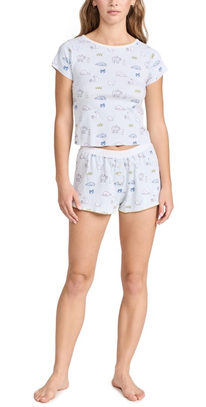 Cozyland by Morgan Lane Suzie PJ Set Cloud