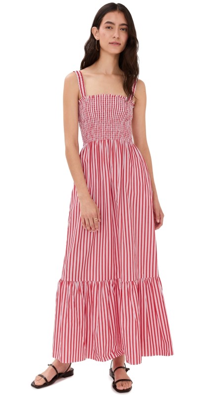 Hill House Home Anjuli Nap Dress Red Stripe