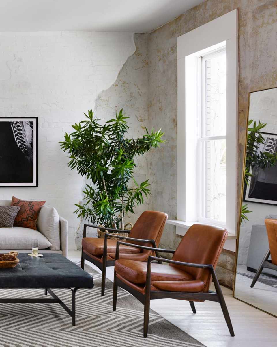 Merica Leather Accent Chair