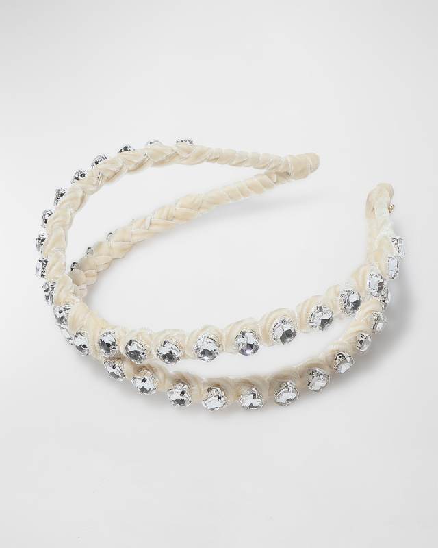 Rhinestone Double Row Headband