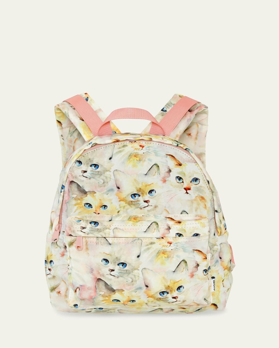 Kid's Cat Print Backpack