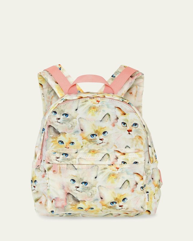 Kid's Cat Print Backpack
