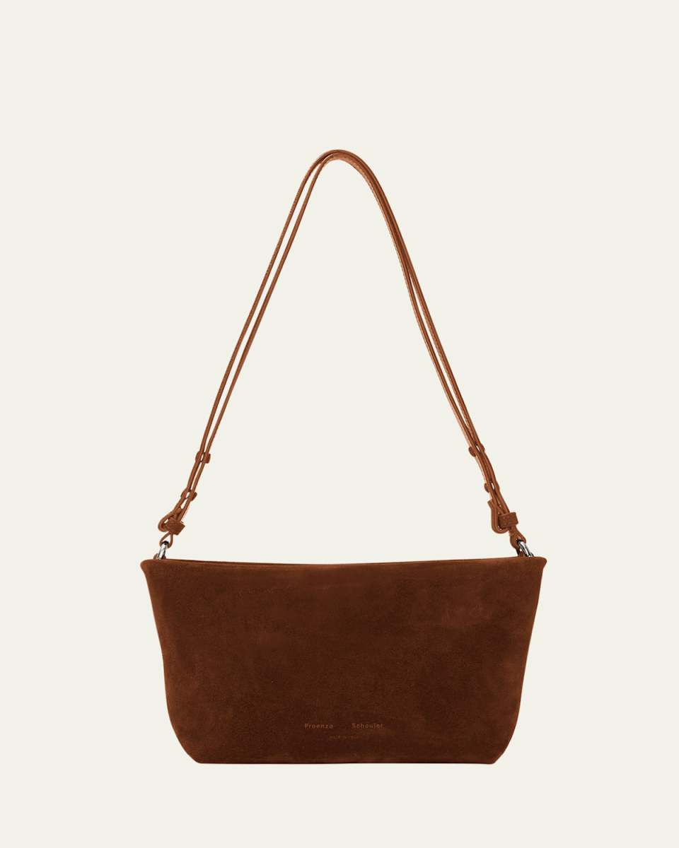 Bond Zip Suede Shoulder Bag