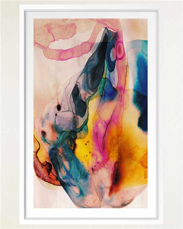 Inky Abstract 3' Framed Wall Art