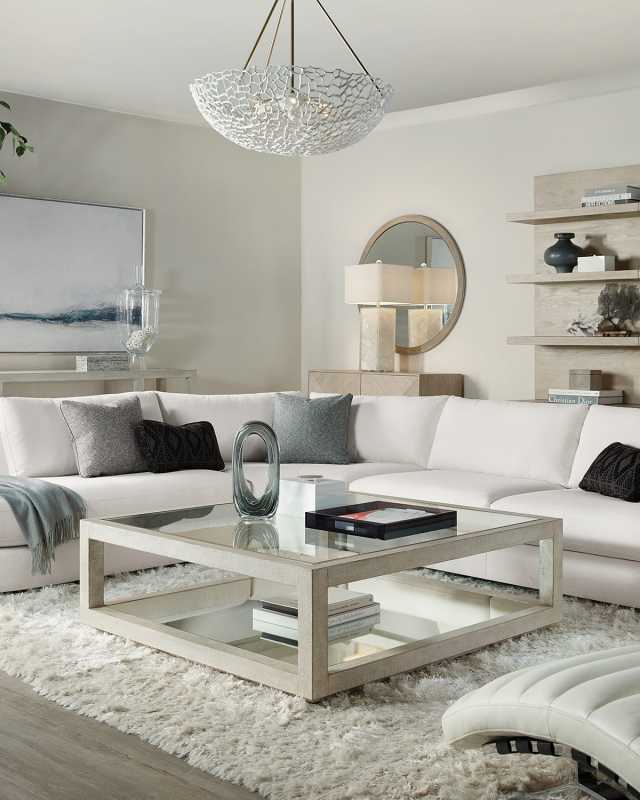 Cascade Collection Square Coffee Table