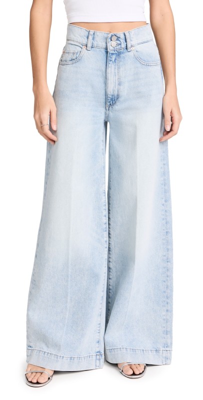 DL1961 Hepburn Wide Leg High Rise Jeans Positano (Vintage)