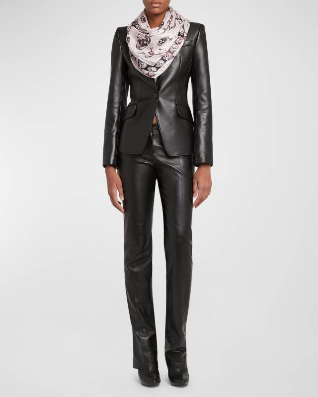 Blossom Skull Chiffon Scarf