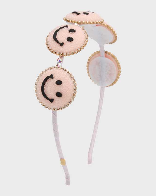 Girl's Giltter Smiley Headband