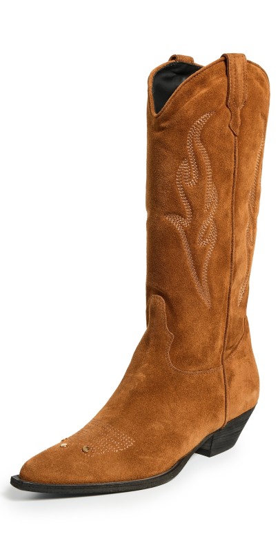 Maria Luca Texan Boots Tan