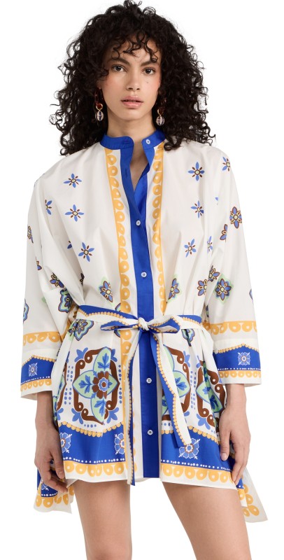 La Double J Foulard Mini Dress White