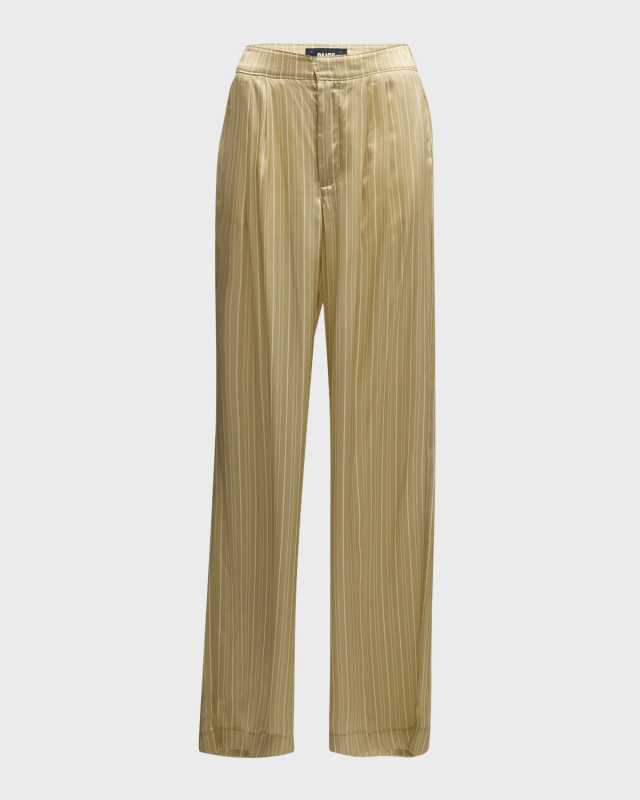 Garrett Stripe Silk Pants