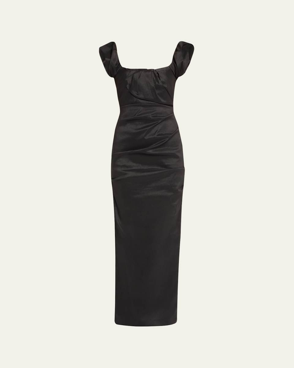 Kalina Ruched Column Gown