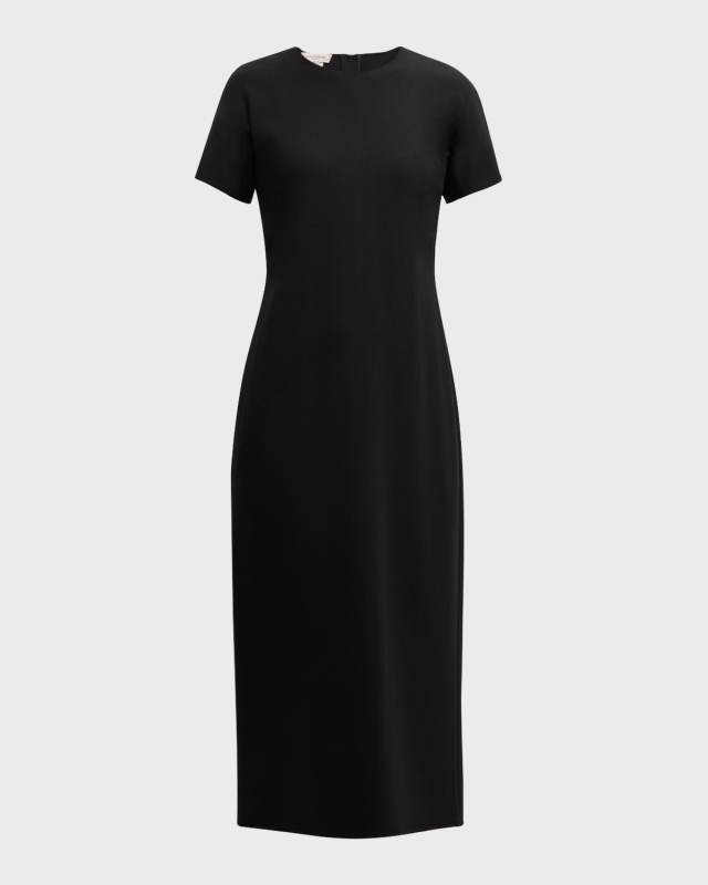 A-Line Wool-Blend Maxi Dress