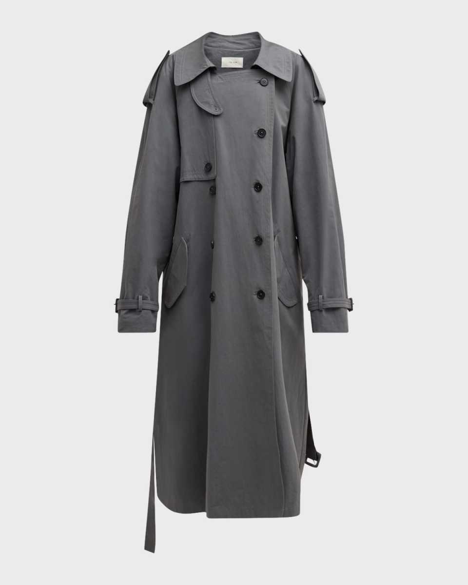 Avio Belted Long Trench Coat