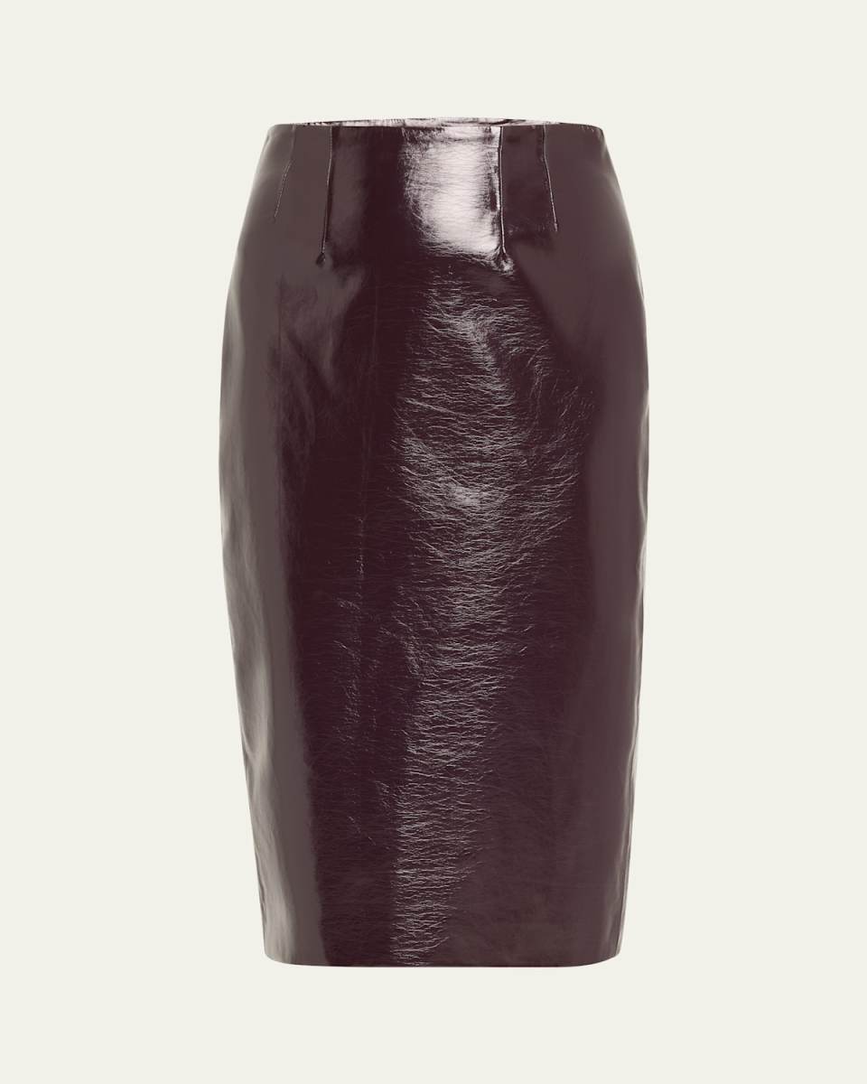 Holmes Vegan Leather Pencil Skirt