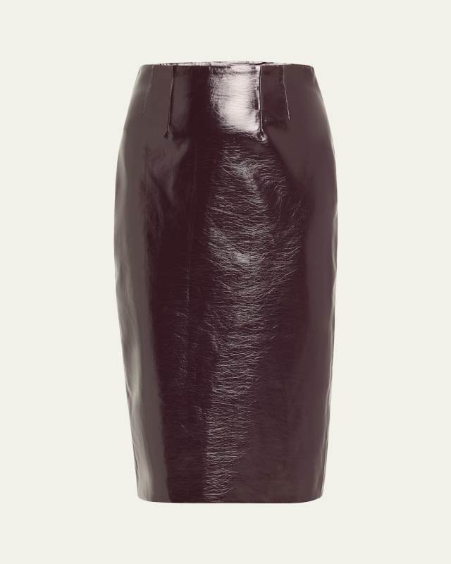 Holmes Vegan Leather Pencil Skirt