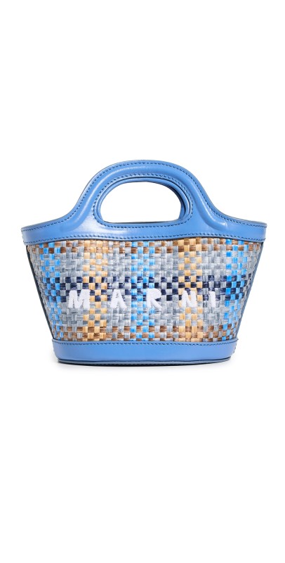 Marni Tropicalia Micro Tote Blue/Brown/Opal