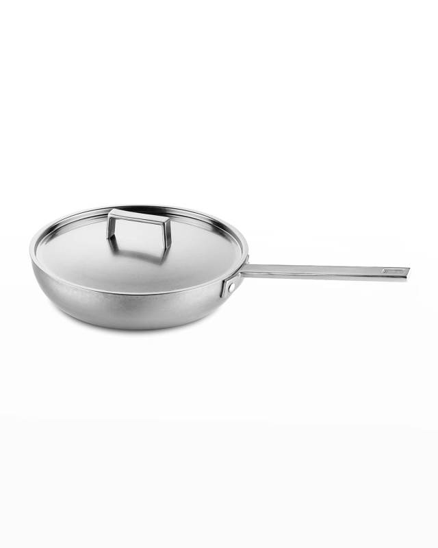 Attiva Pewter Frying Pan with Lid