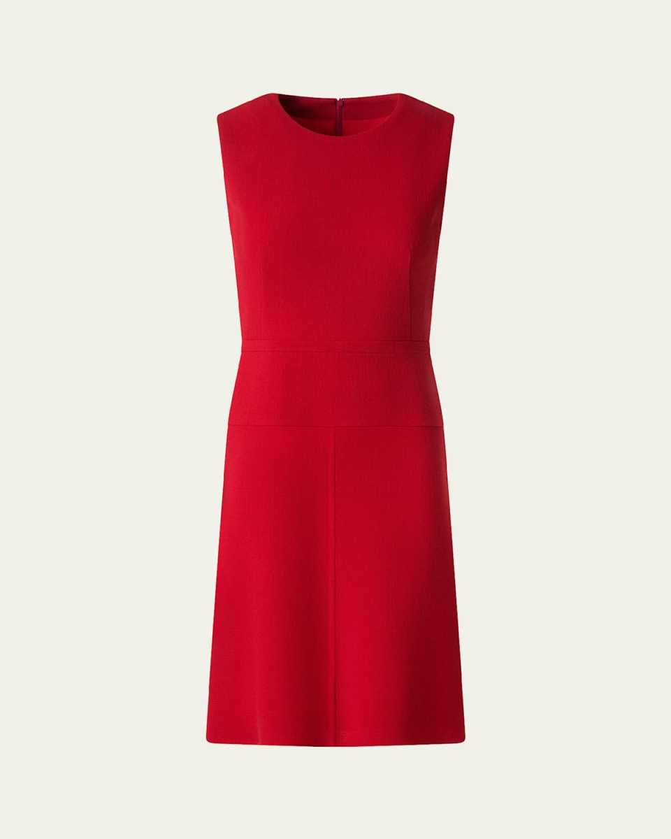 Sleeveless Sheath Wool Dress
