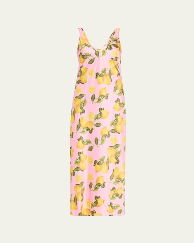 Akiya Lemon Printed Tank Dress