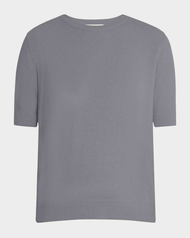 Logan Cashmere Short-Sleeve Sweater