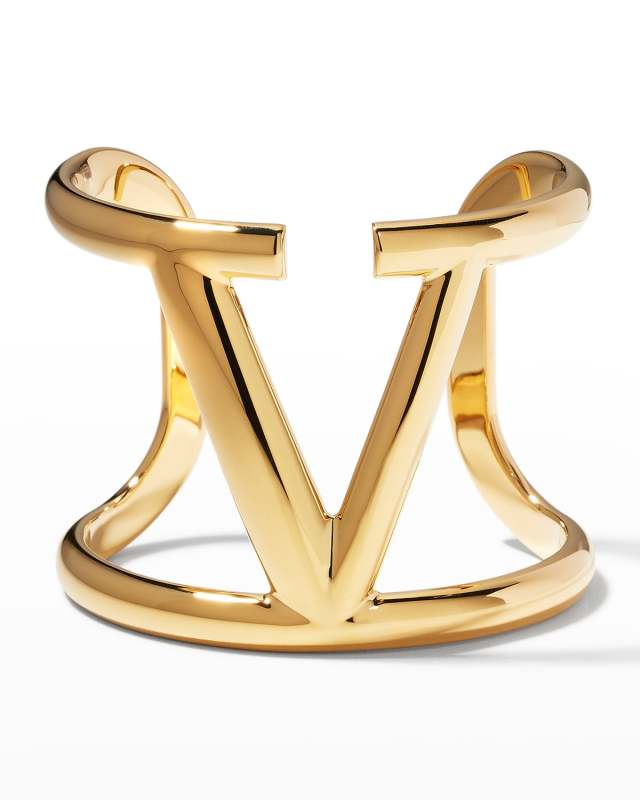 Metal V-Logo Bracelet