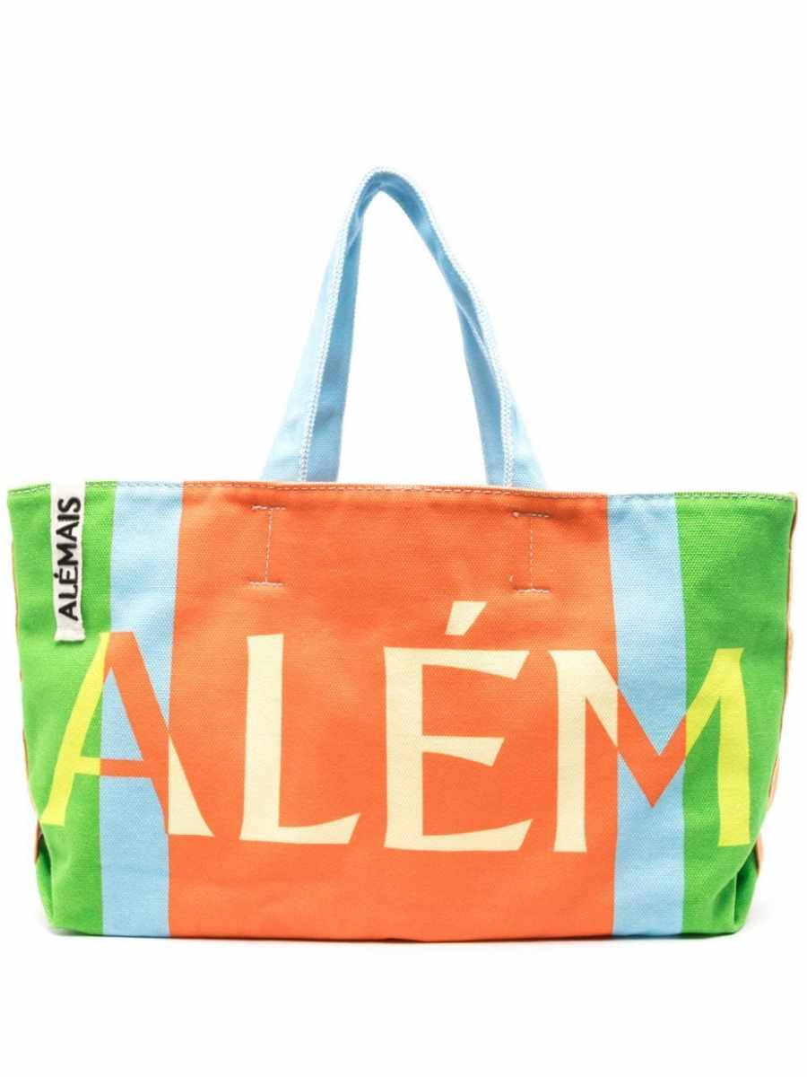 Players striped tote bag