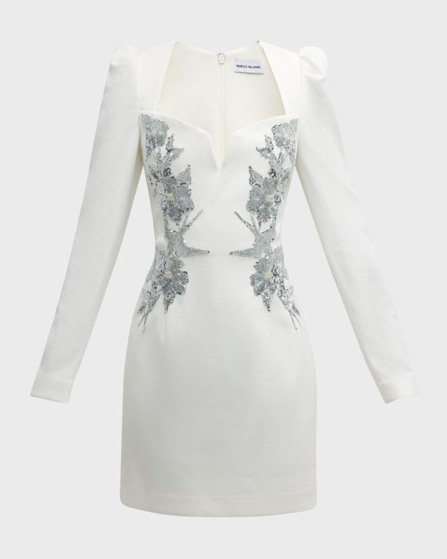 Monroe Sweetheart Embroidered Mini Dress