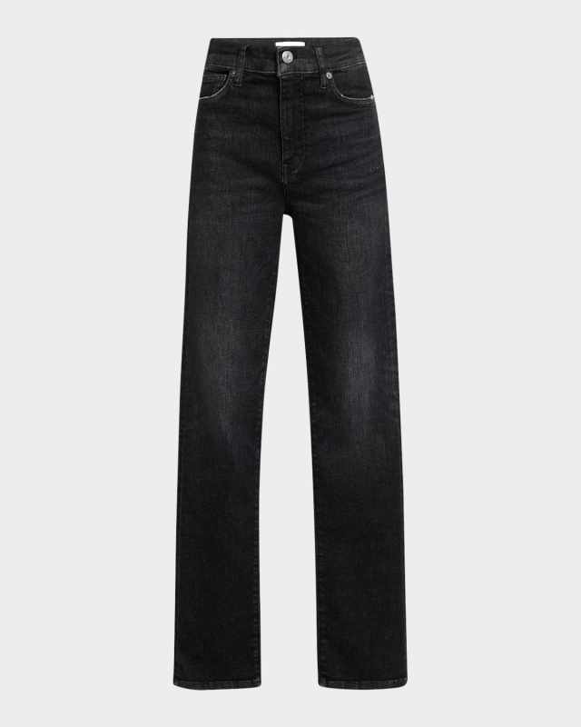 Le High Straight Long Jeans