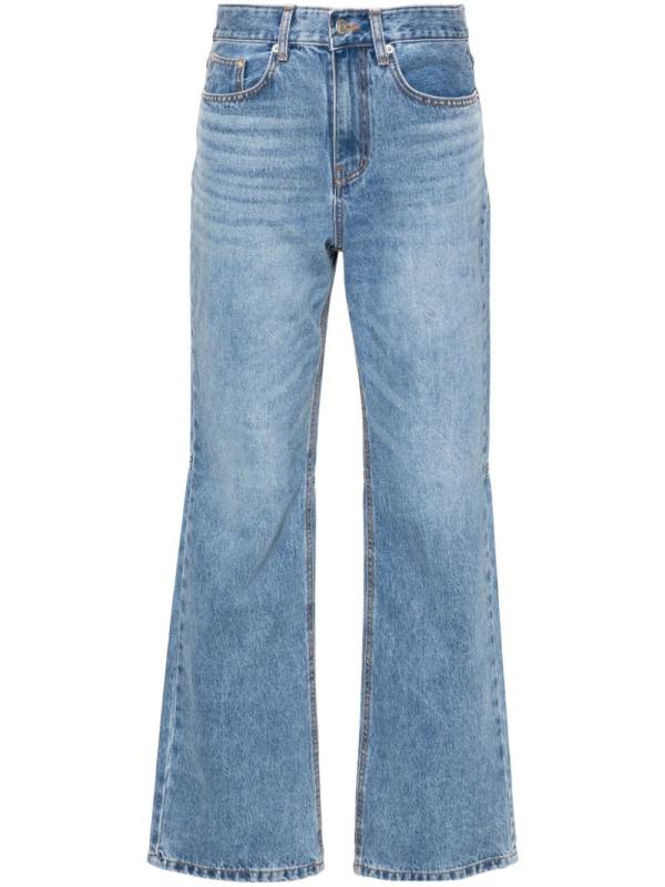 straight-leg jeans
