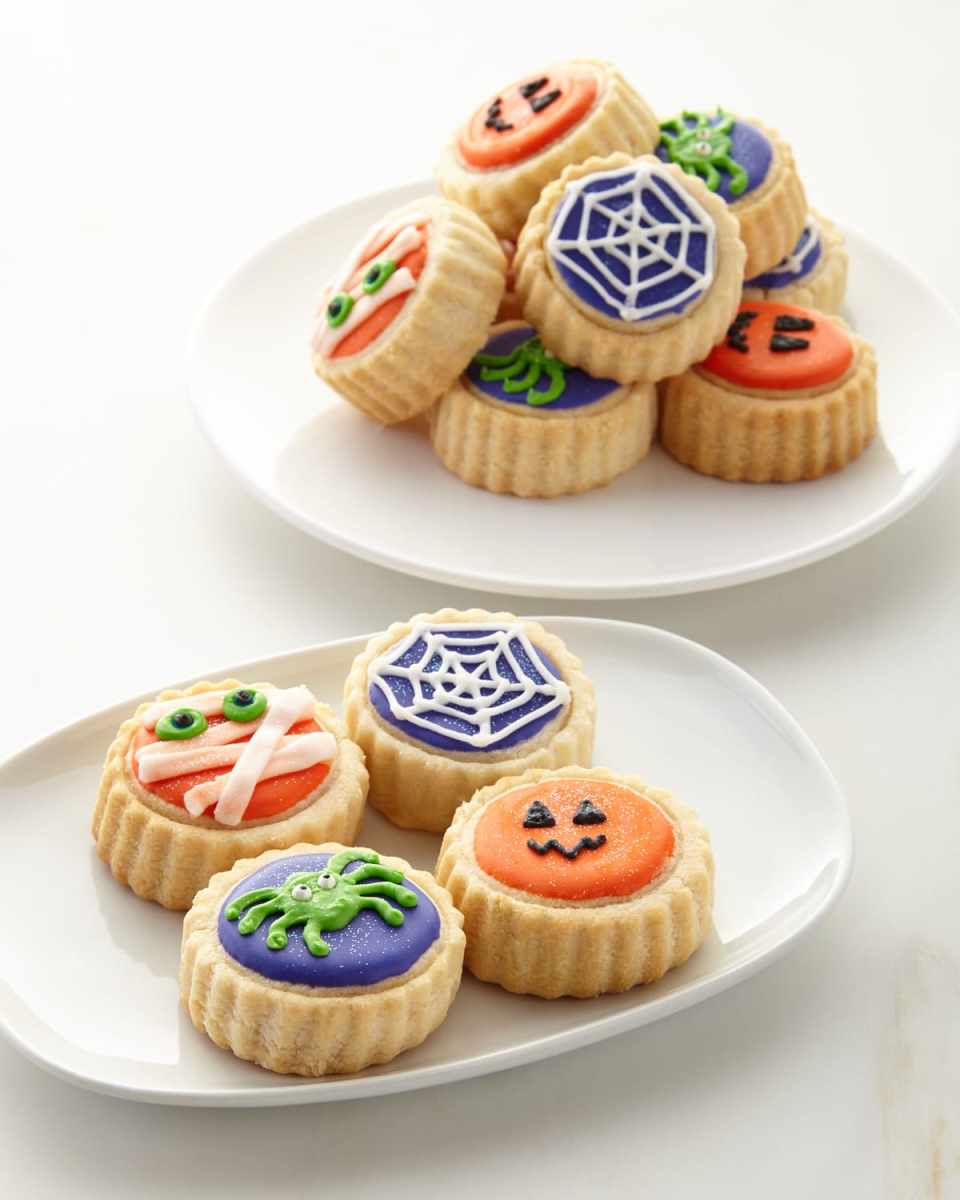 Halloween Shortbread Cookies in Gift Tin